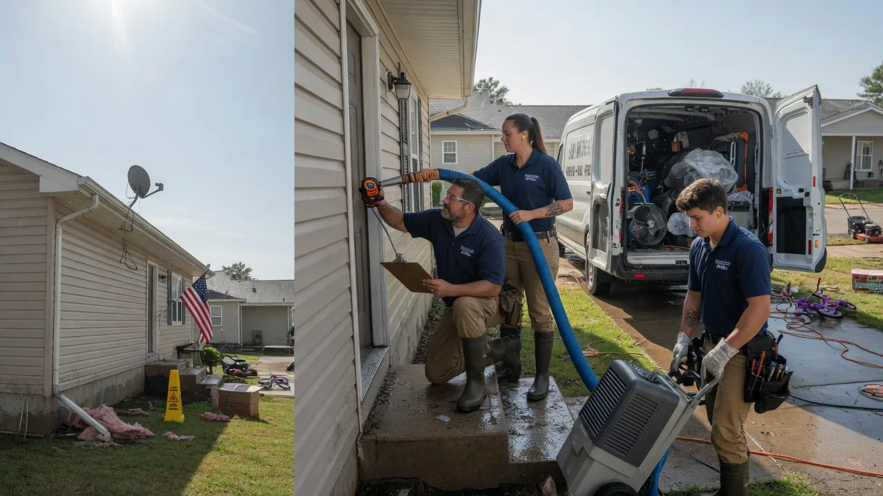 Ceiling Water Damage Restoration in Palmdale, FL near me